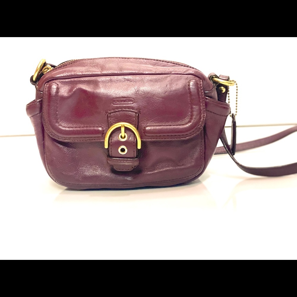 COACH Campbell Leather Crossbody Camera Bag